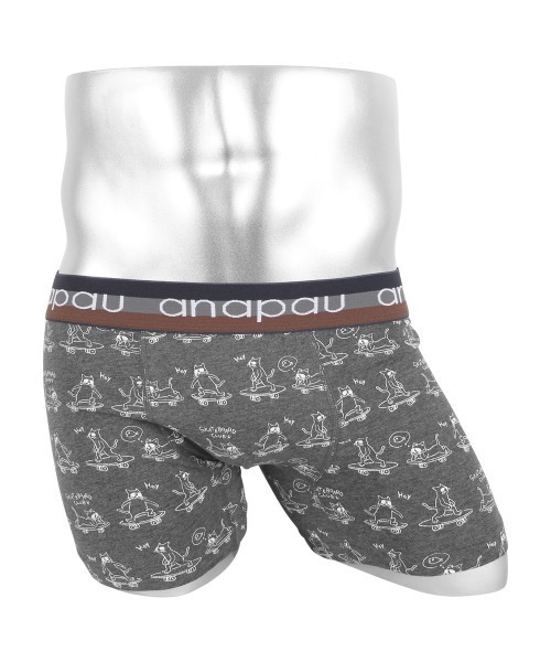 anapau（アナパウ）の「Anapau/アナパウ ボクサーパンツ メンズ アンダーウェア 男性下着 前開き ドット アニマル柄 動物 チェック 綿 国産 日本製（ボクサーパンツ・メンズ・ブラック/グレー/グリーン/グリーン系その他/ブラック系3/ブラック系5/ブラック系2/グレー系2/ブルー系/イエロー系/レッド系1/ブラウン/カモフラージュ/グリーン系カモフラージュ/ピンク/ブラック系4/グレー系カモフラージュ/ネイビー系2/ピンク系2/オレンジ/ブルー/イエロー/レッド系/ブラック系8/グリーン系1/ブラック系/グリーン系3/グレー系/グレー系1/ブラック系1/ネイビー系/ネイビー系1/ブラック系6/ネイビー系4/グリーン系4/ブラウン系/ネイビー系6/レッド系2/レッド/イエロー系2/ネイビー系8/ターコイズブルー系/ネイビー系7/イエロー系3/ブラック系9/オレンジ系その他/ブラック系7/ブラック系その他/ホワイト系その他/ベージュ系その他/オレンジ系その他3/グリーン系5/グリーン系6/グリーン系7/オリーブ/オートミール/チャコールグレー/イエロー系その他4/レッド系3/ベージュ系その他2/ターコイズブルー系1/ブラウン系1/グレー系7/グリーン系8・SMALL/MEDIUM/LARGE/X-SMALL）」の15枚目の写真