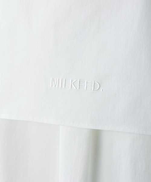 MILKFED.（ミルクフェド）の「SIDE RIBBON SHIRT DRESS（ワンピース・レディース・ホワイト/ブラック/ライトグリーン・ONE SIZE）」の13枚目の写真