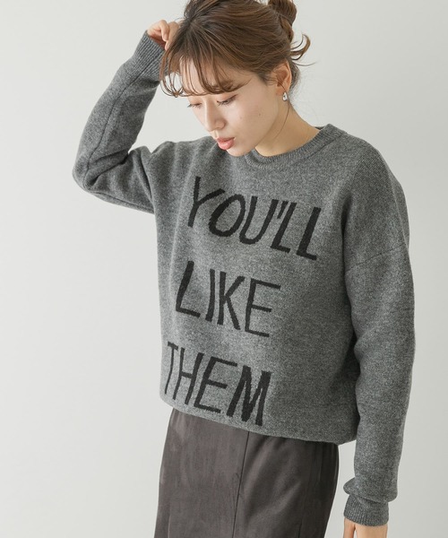 URBAN RESEARCH Sonny Label(アーバンリサーチサニーレーベル)の「ロゴジャガードプルオーバー(ニット/セーター・レディース・ブラック/グレー/モカ・FREE)」の6枚目の写真