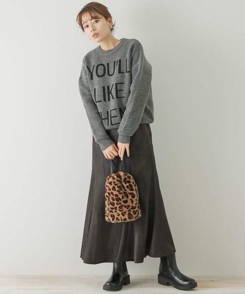 URBAN RESEARCH Sonny Label(アーバンリサーチサニーレーベル)の「ロゴジャガードプルオーバー(ニット/セーター・レディース・ブラック/グレー/モカ・FREE)」の8枚目の写真