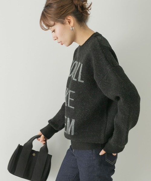 URBAN RESEARCH Sonny Label(アーバンリサーチサニーレーベル)の「ロゴジャガードプルオーバー(ニット/セーター・レディース・ブラック/グレー/モカ・FREE)」の12枚目の写真