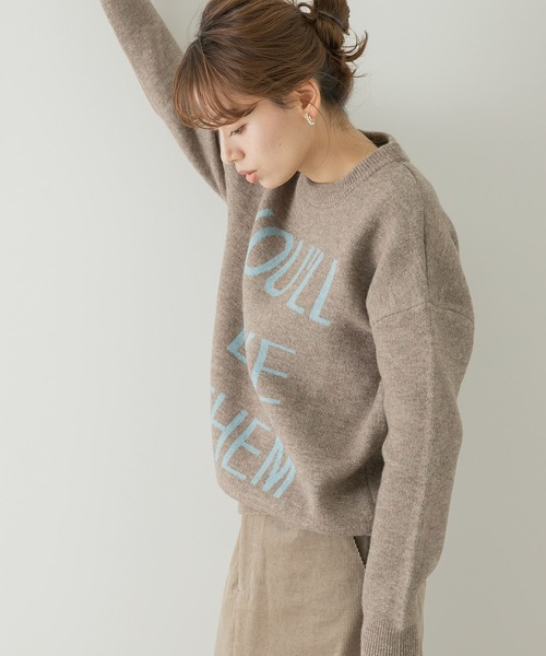 URBAN RESEARCH Sonny Label(アーバンリサーチサニーレーベル)の「ロゴジャガードプルオーバー(ニット/セーター・レディース・ブラック/グレー/モカ・FREE)」の18枚目の写真