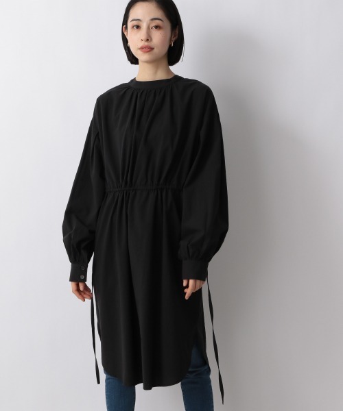 LOWRYS FARM（ローリーズファーム）の「２ＷＡＹロングシャツＬＳ　259884（シャツ/ブラウス・レディース・オフホワイト/ブラック/イエロー・FREE）」の4枚目の写真