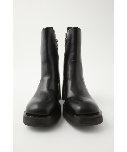 MOUSSY（マウジー）の「ROUND TOE HEEL ブーツ（ブーツ・レディース・ライトベージュ/ブラック・MEDIUM/SMALL/LARGE）」の5枚目の写真