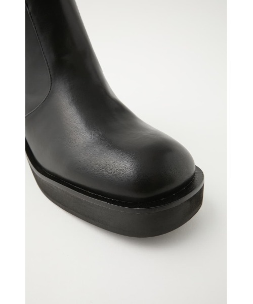 MOUSSY（マウジー）の「ROUND TOE HEEL ブーツ（ブーツ・レディース・ライトベージュ/ブラック・MEDIUM/SMALL/LARGE）」の8枚目の写真