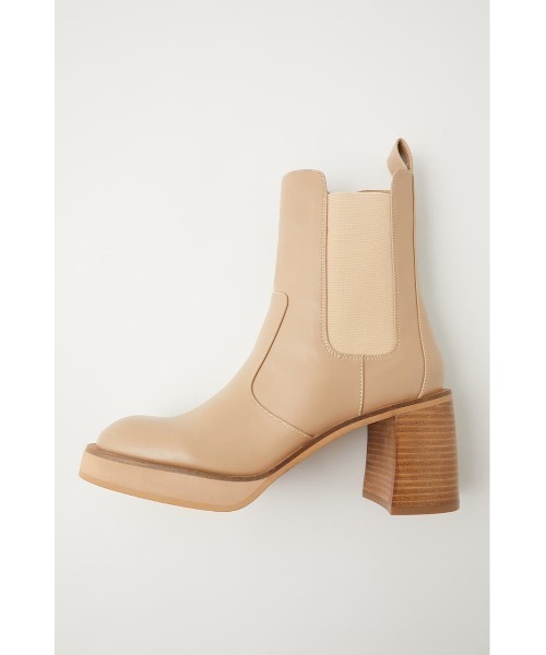 MOUSSY（マウジー）の「ROUND TOE HEEL ブーツ（ブーツ・レディース・ライトベージュ/ブラック・MEDIUM/SMALL/LARGE）」の13枚目の写真