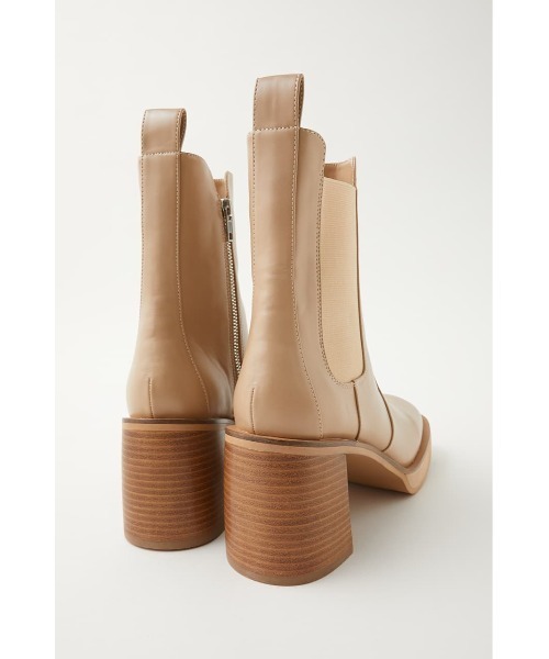 MOUSSY（マウジー）の「ROUND TOE HEEL ブーツ（ブーツ・レディース・ライトベージュ/ブラック・MEDIUM/SMALL/LARGE）」の16枚目の写真