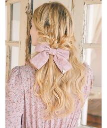 Maison de FLEUR | レースサテンバレッタ(その他ヘアアクセサリー)
