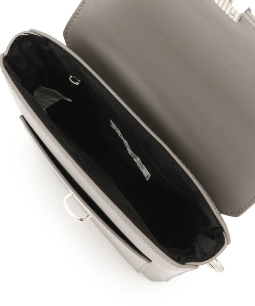 tk.TAKEO KIKUCHI（ティーケータケオキクチ）の「◆フラップスクエアボックスショルダーバッグ（ショルダーバッグ・レディース・グレー/ブラック系3/ブラック・00）」の7枚目の写真