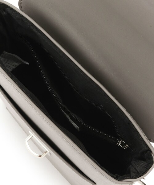 tk.TAKEO KIKUCHI（ティーケータケオキクチ）の「◆フラップスクエアボックスショルダーバッグ（ショルダーバッグ・レディース・グレー/ブラック系3/ブラック・00）」の8枚目の写真