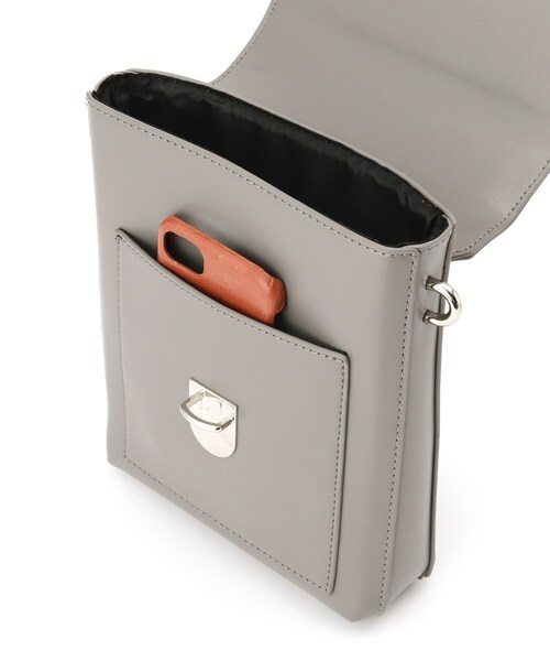tk.TAKEO KIKUCHI（ティーケータケオキクチ）の「◆フラップスクエアボックスショルダーバッグ（ショルダーバッグ・レディース・グレー/ブラック系3/ブラック・00）」の10枚目の写真