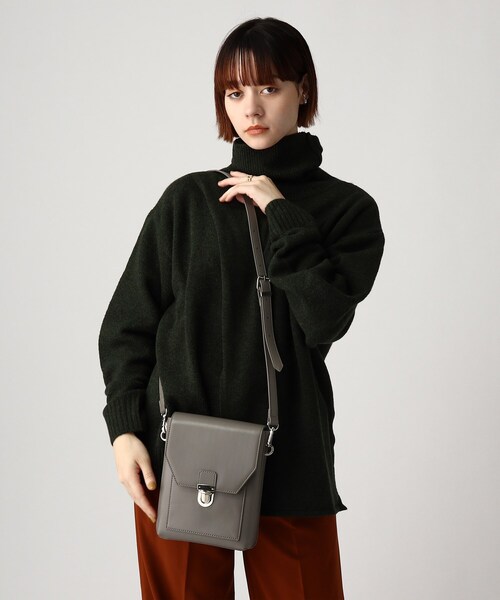 tk.TAKEO KIKUCHI（ティーケータケオキクチ）の「◆フラップスクエアボックスショルダーバッグ（ショルダーバッグ・レディース・グレー/ブラック系3/ブラック・00）」の11枚目の写真