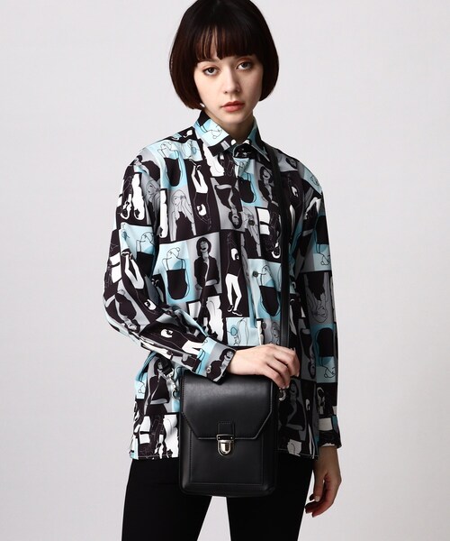 tk.TAKEO KIKUCHI（ティーケータケオキクチ）の「◆フラップスクエアボックスショルダーバッグ（ショルダーバッグ・レディース・グレー/ブラック系3/ブラック・00）」の13枚目の写真