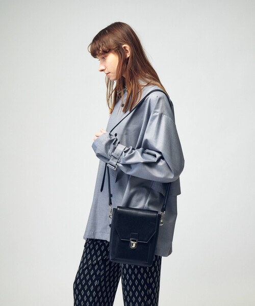 tk.TAKEO KIKUCHI（ティーケータケオキクチ）の「◆フラップスクエアボックスショルダーバッグ（ショルダーバッグ・レディース・グレー/ブラック系3/ブラック・00）」の22枚目の写真