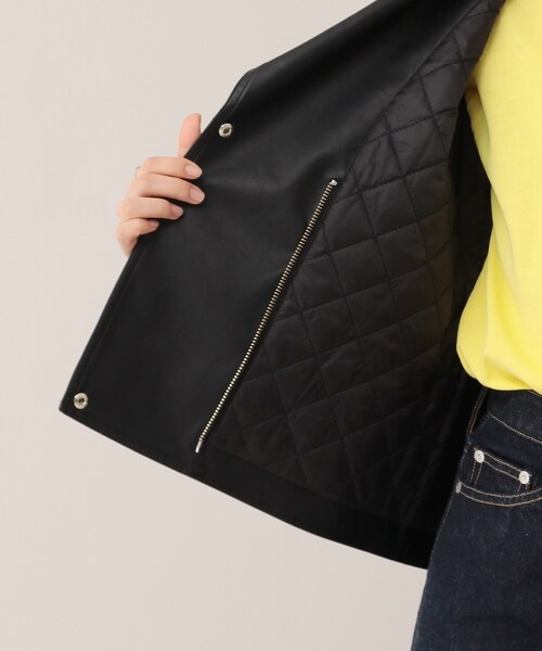 UNTITLED（アンタイトル）の「◆モダンフェイクレザー ライダースジャケット（ライダースジャケット・レディース・ブラック・44/48/00/01/02/03/04）」の9枚目の写真