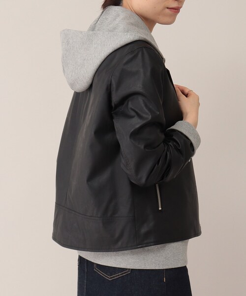 UNTITLED（アンタイトル）の「◆モダンフェイクレザー ライダースジャケット（ライダースジャケット・レディース・ブラック・44/48/00/01/02/03/04）」の11枚目の写真