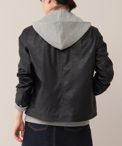 UNTITLED（アンタイトル）の「◆モダンフェイクレザー ライダースジャケット（ライダースジャケット・レディース・ブラック・44/48/00/01/02/03/04）」の12枚目の写真
