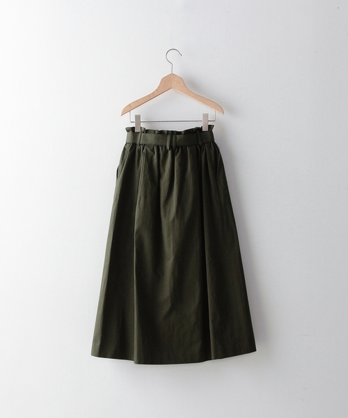 Steven Alan（スティーブンアラン）の「＜steven alan＞∵BELTED SKIRT/ｽｶｰﾄ（スカート・レディース・ベージュ/オリーブ・SMALL/MEDIUM）」の3枚目の写真