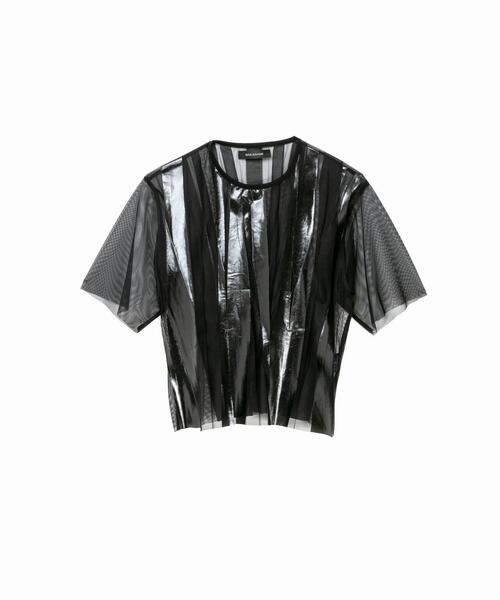 NAKAGAMI（ナカガミ）の「NAKAGAMI(ナカガミ) RUBBER PRINT T-SHIRT/Tシャツ/ N0121S0027A（Tシャツ/カットソー・レディース・ホワイト/ブラック・FREE）」の6枚目の写真