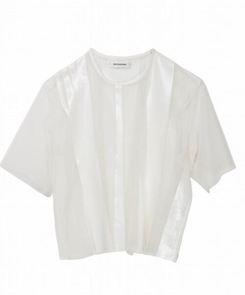 NAKAGAMI（ナカガミ）の「NAKAGAMI(ナカガミ) RUBBER PRINT T-SHIRT/Tシャツ/ N0121S0027A（Tシャツ/カットソー・レディース・ホワイト/ブラック・FREE）」の8枚目の写真