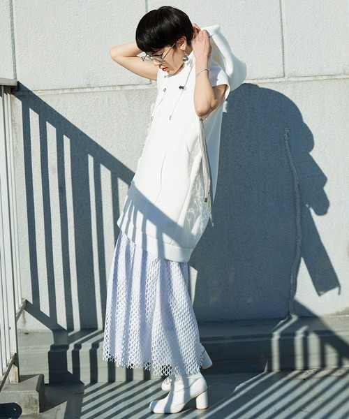 Narcissus(ナルシス)の「【SINN】Narcissusオリジナル ノースリーパーカー(パーカー・レディース・ホワイト/ブラック・FREE)」の18枚目の写真