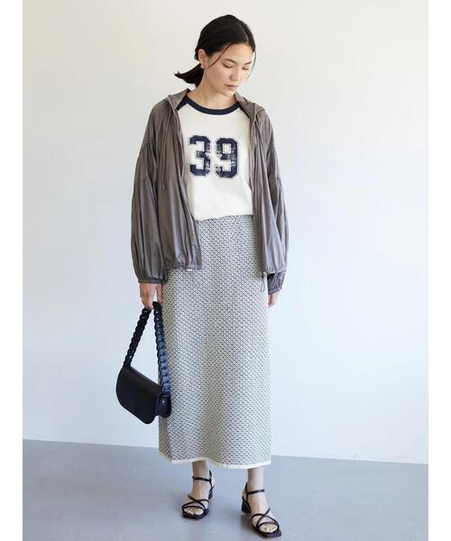 AMERICAN HOLIC（アメリカンホリック）の「ラグラン配色ロゴカットプルオーバー（Tシャツ/カットソー・レディース・アイボリー/チャコールグレー・L/M）」の13枚目の写真