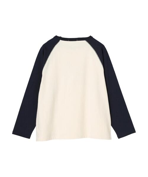 AMERICAN HOLIC（アメリカンホリック）の「ラグラン配色ロゴカットプルオーバー（Tシャツ/カットソー・レディース・アイボリー/チャコールグレー・L/M）」の11枚目の写真