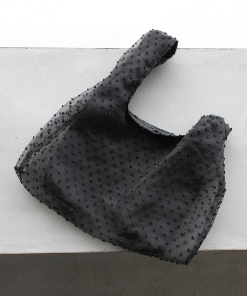 kaene（カエン）の「ドットオーガンジードッキングハンドバック（ハンドバッグ・レディース・ブラック・FREE）」の8枚目の写真