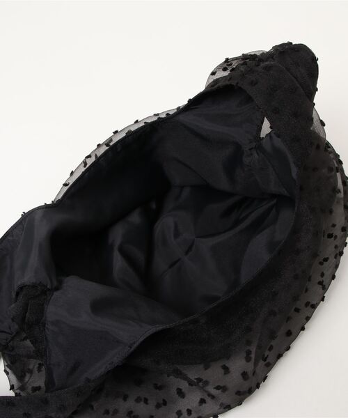 kaene（カエン）の「ドットオーガンジードッキングハンドバック（ハンドバッグ・レディース・ブラック・FREE）」の10枚目の写真