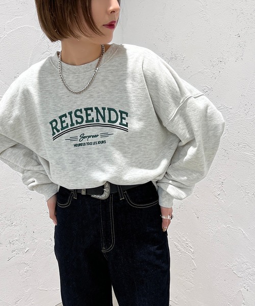 apres jour mignon（アプレジュールミニョン）の「アソートロゴスウェット【ZOZOTOWN限定アイテム】（スウェット・レディース・ベージュ系その他2/ブラック/ネイビー/アイボリー/その他/ベージュ系その他/ナチュラル/杢グレー・フリー/X-LARGE）」の8枚目の写真