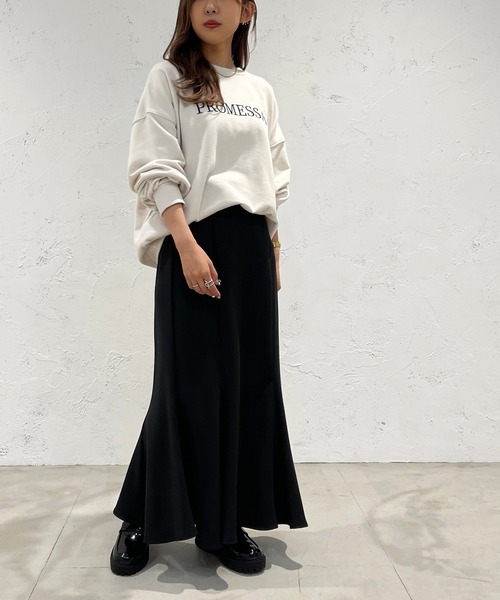 apres jour mignon（アプレジュールミニョン）の「アソートロゴスウェット【ZOZOTOWN限定アイテム】（スウェット・レディース・ベージュ系その他2/ブラック/ネイビー/アイボリー/その他/ベージュ系その他/ナチュラル/杢グレー・フリー/X-LARGE）」の13枚目の写真