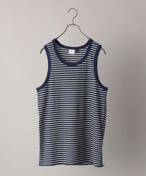 JEMORGAN（ジェーイーモーガン）の「【SHIPS別注】JEMORGAN: ワッフル タンクトップ（タンクトップ・メンズ・ネイビー/ブラック/ホワイト/グレー/ライトグレー・M/L）」の5枚目の写真