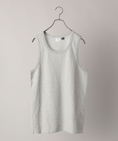 JEMORGAN（ジェーイーモーガン）の「【SHIPS別注】JEMORGAN: ワッフル タンクトップ（タンクトップ・メンズ・ネイビー/ブラック/ホワイト/グレー/ライトグレー・M/L）」の4枚目の写真