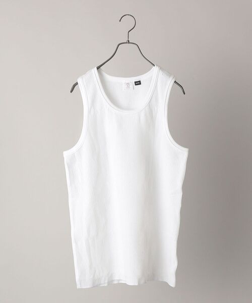 JEMORGAN（ジェーイーモーガン）の「【SHIPS別注】JEMORGAN: ワッフル タンクトップ（タンクトップ・メンズ・ネイビー/ブラック/ホワイト/グレー/ライトグレー・M/L）」の6枚目の写真