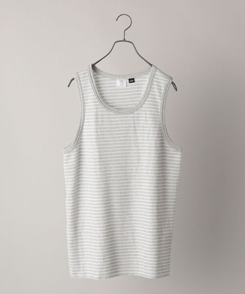 JEMORGAN（ジェーイーモーガン）の「【SHIPS別注】JEMORGAN: ワッフル タンクトップ（タンクトップ・メンズ・ネイビー/ブラック/ホワイト/グレー/ライトグレー・M/L）」の16枚目の写真