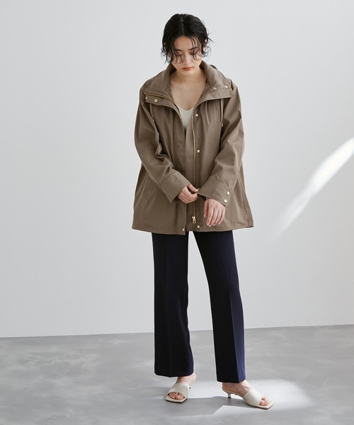 ADAM ET ROPE'（アダムエロペ）の「【アウトレット店舗・WEB限定】キルティングライナー付きタウンパーカー（マウンテンパーカー・レディース・チャコールグレー/ブラック/オリーブ・FREE）」の21枚目の写真