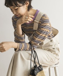 URBAN RESEARCH | クルーネックマルチボーダーカットソー(Tシャツ/カットソー)