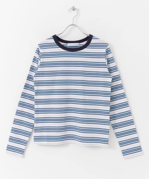 URBAN RESEARCH（アーバンリサーチ）の「クルーネックマルチボーダーカットソー（Tシャツ/カットソー・レディース・ブルー系その他/ベージュ系その他・FREE）」の18枚目の写真