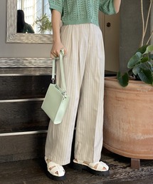 AS KNOW AS PINKY | 柄めいたスラリスラックスパンツ(スラックス)