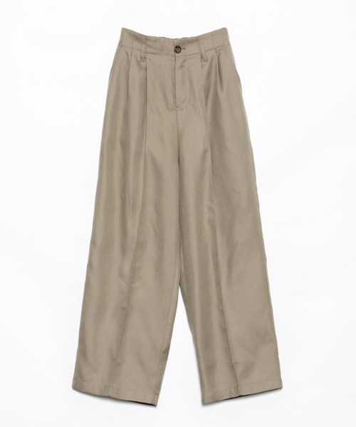 AS KNOW AS PINKY（アズノゥアズピンキー）の「柄めいたスラリスラックスパンツ（スラックス・レディース・チャコールグレー/モカ/ベージュ/ベージュ系その他/ブルー系その他・FREE）」の3枚目の写真