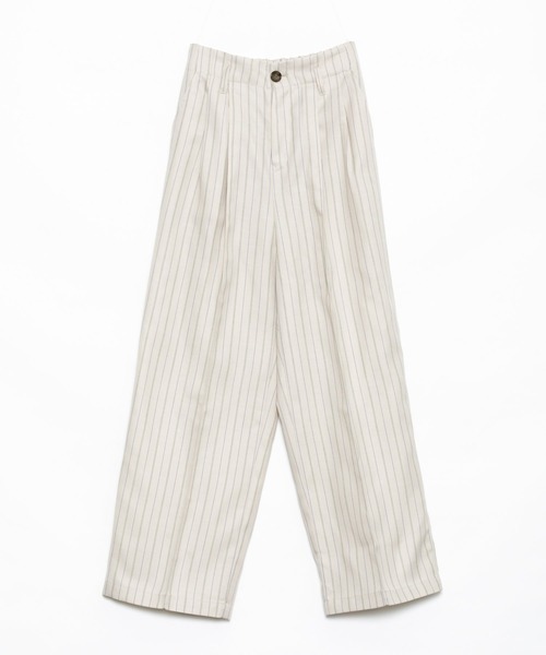 AS KNOW AS PINKY（アズノゥアズピンキー）の「柄めいたスラリスラックスパンツ（スラックス・レディース・チャコールグレー/モカ/ベージュ/ベージュ系その他/ブルー系その他・FREE）」の10枚目の写真