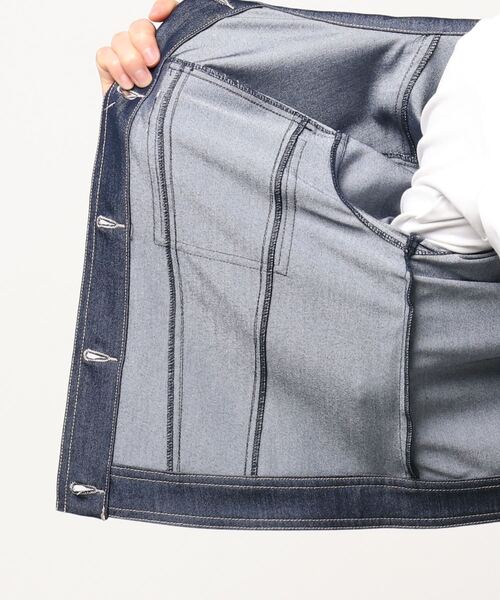 MISCH MASCH（ミッシュマッシュ）の「コンパクトGジャン（デニムジャケット・レディース・ブルー・MEDIUM）」の10枚目の写真