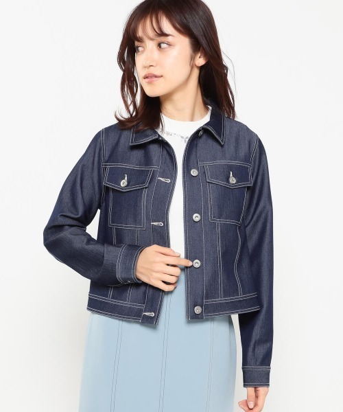 MISCH MASCH（ミッシュマッシュ）の「コンパクトGジャン（デニムジャケット・レディース・ブルー・MEDIUM）」の13枚目の写真