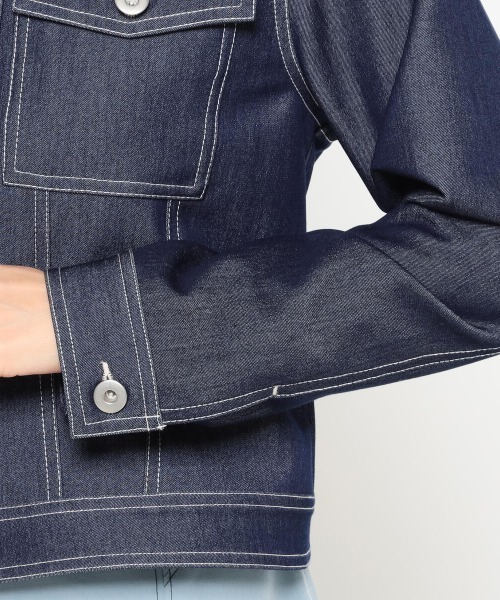 MISCH MASCH（ミッシュマッシュ）の「コンパクトGジャン（デニムジャケット・レディース・ブルー・MEDIUM）」の8枚目の写真
