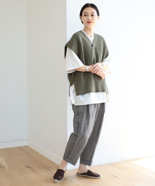 BEAMS BOY/ チェック ワンプリーツ テーパードパンツ BEAMS BOY（ビームスボーイ）の「BEAMS BOY/ チェック ワン