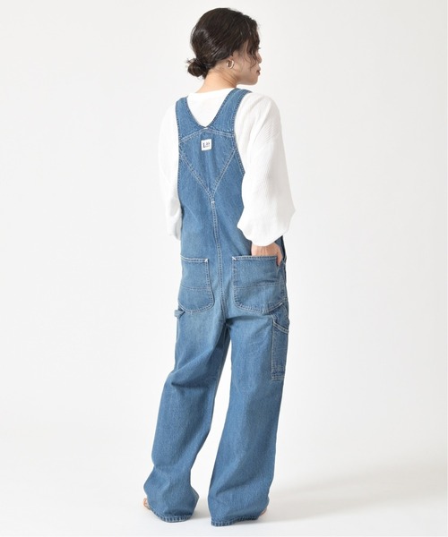 U by SPICK&SPAN（ユーバイスピックアンドスパン）の「【LEE /リー】別注サロペット◆（サロペット/オーバーオール・レディース・ネイビー/サックスブルー/アイボリー・SMALL/MEDIUM）」の5枚目の写真