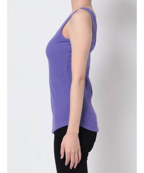 LAGUNAMOON(ラグナムーン)の「カップインバックVタンクトップ(タンクトップ・レディース・グリーン/パープル/ホワイト・FREE)」の5枚目の写真