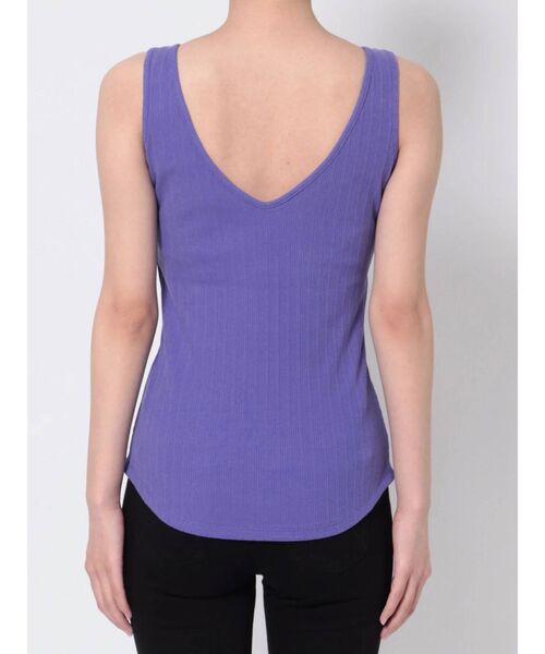 LAGUNAMOON(ラグナムーン)の「カップインバックVタンクトップ(タンクトップ・レディース・グリーン/パープル/ホワイト・FREE)」の6枚目の写真