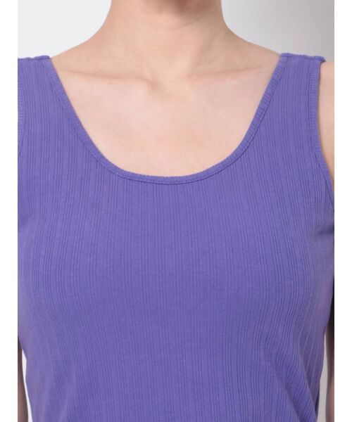 LAGUNAMOON(ラグナムーン)の「カップインバックVタンクトップ(タンクトップ・レディース・グリーン/パープル/ホワイト・FREE)」の7枚目の写真