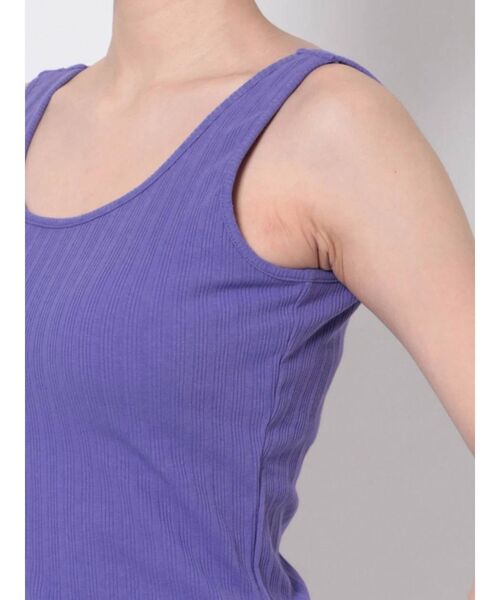 LAGUNAMOON(ラグナムーン)の「カップインバックVタンクトップ(タンクトップ・レディース・グリーン/パープル/ホワイト・FREE)」の8枚目の写真